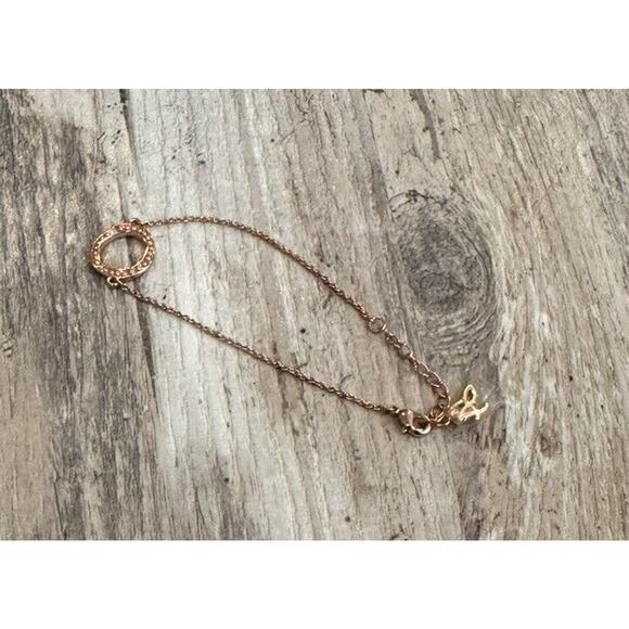 Adore by Swarovski - Signature Organic Circle Bracelet Rose Gold Plated NWOT - Picture 1 of 5